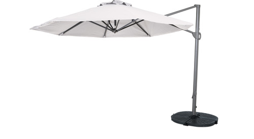 Titan 3.3m Round Cantilever Outdoor Umbrella - Mist Grey